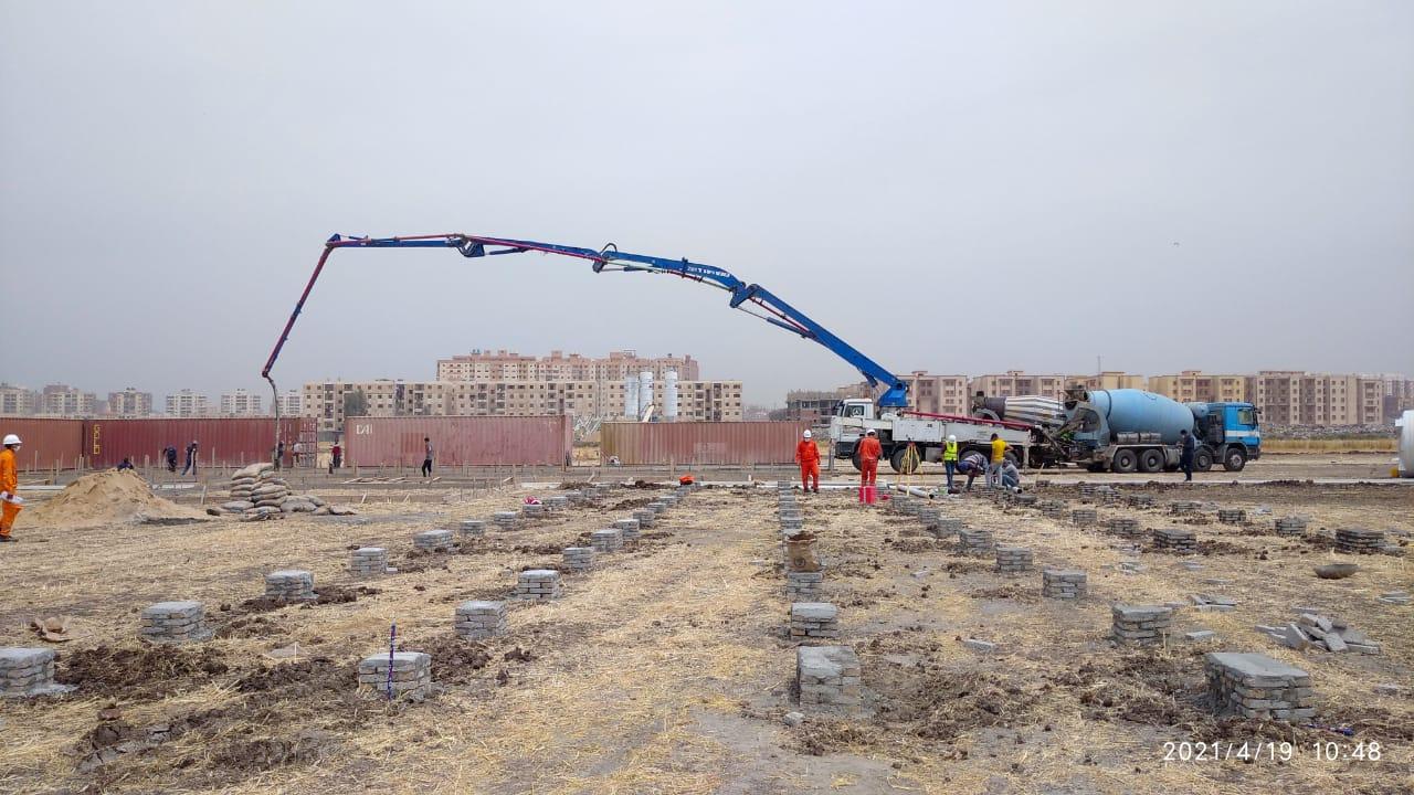 الشركة الصينية تبدأ أعمال إنشاء 10 آلاف و464 وحدة سكنية بغرب كفرالشيخ